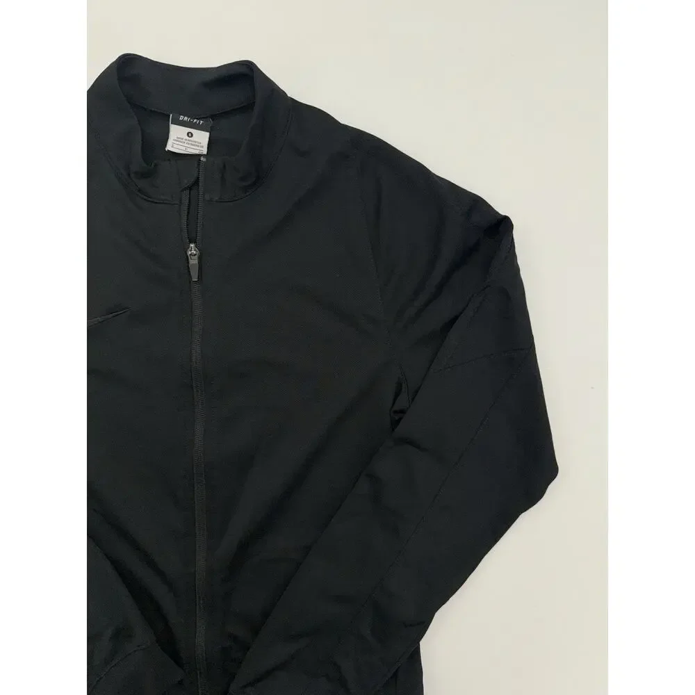 Men's Nike Soccer It Dri Fit Knit Black Jacket 688380 011 Size Small
